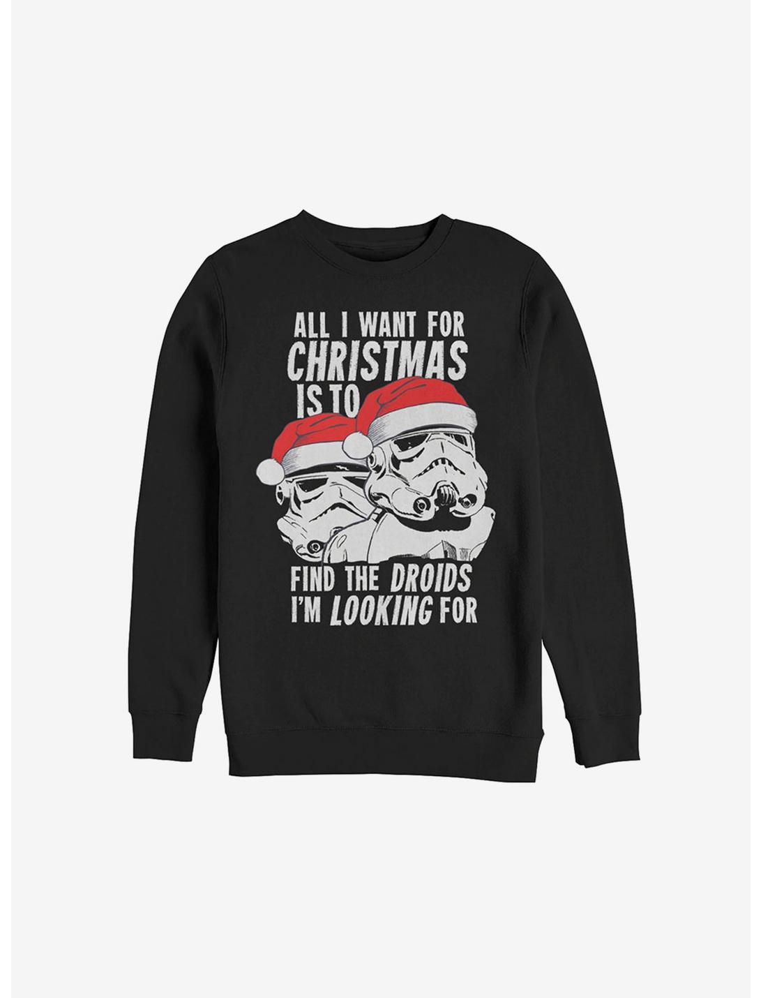 Star Wars All I Want For Christmas Sweatshirt, BLACK, hi-res