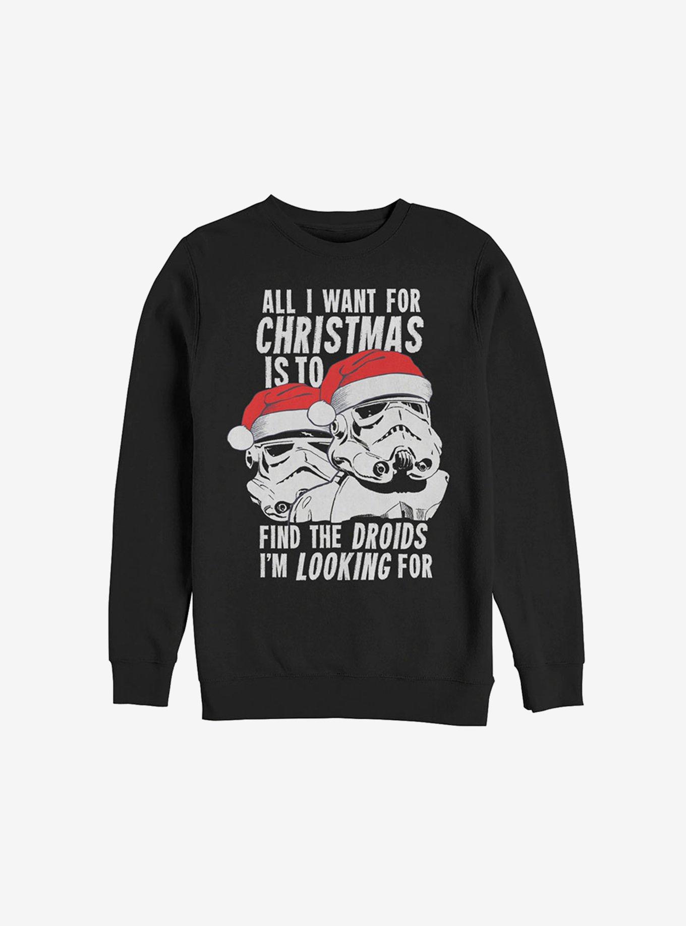 Star Wars All I Want For Christmas Sweatshirt, BLACK, hi-res