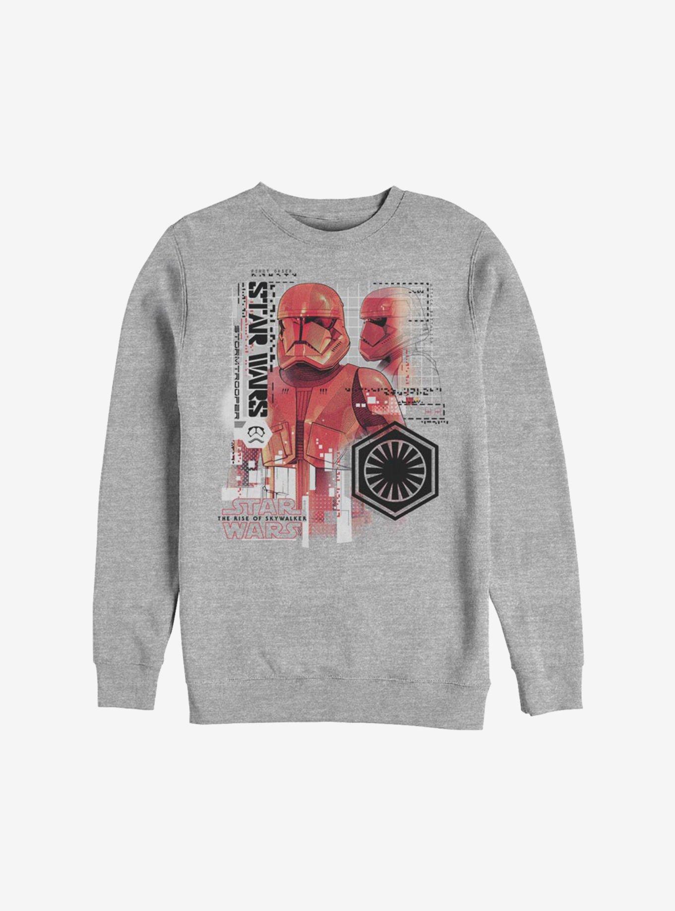 Star Wars Episode IX The Rise Of Skywalker Super Red Trooper Sweatshirt, ATH HTR, hi-res