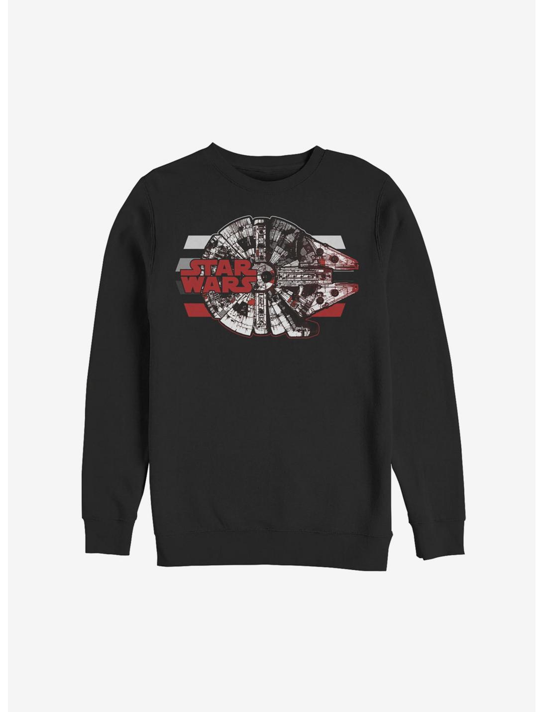 Star Wars Episode VIII The Last Jedi Falcon Basics Sweatshirt, BLACK, hi-res