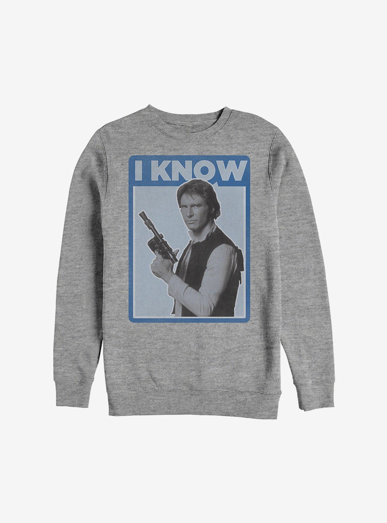 Star Wars Han I Know Sweatshirt, ATH HTR, hi-res