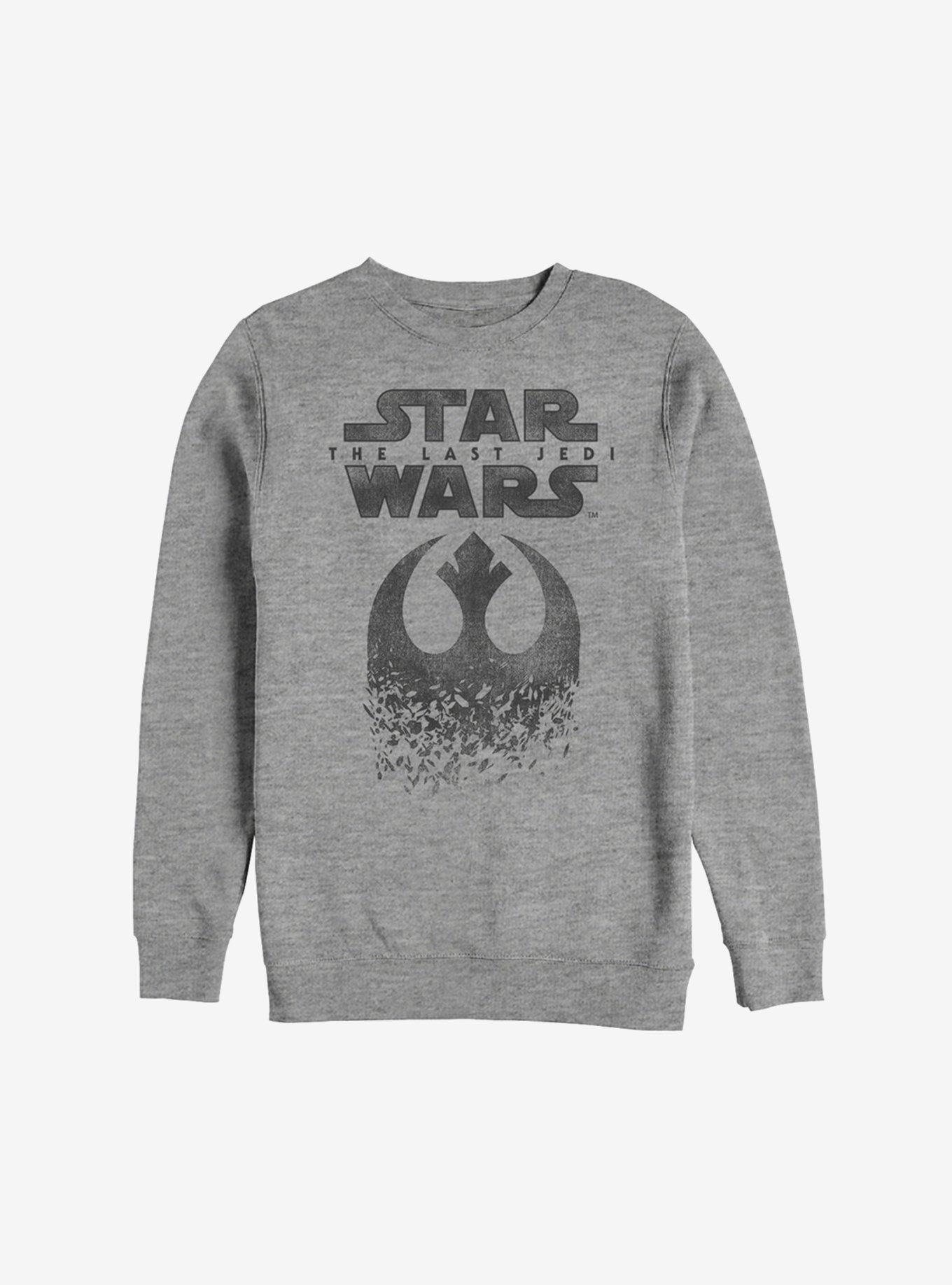 Star Wars Episode VIII The Last Jedi Grayscale Logo Sweatshirt, , hi-res