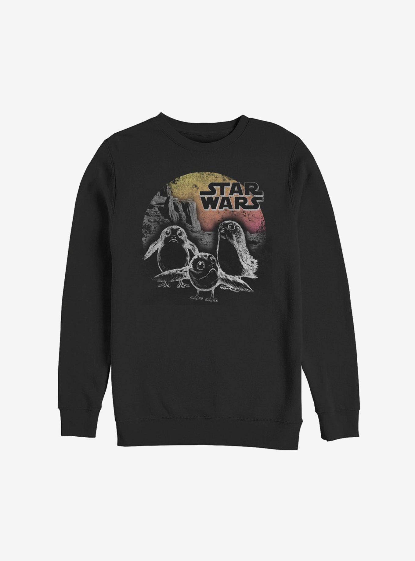 Star Wars Episode VIII The Last Jedi Little Porgs Sweatshirt, BLACK, hi-res