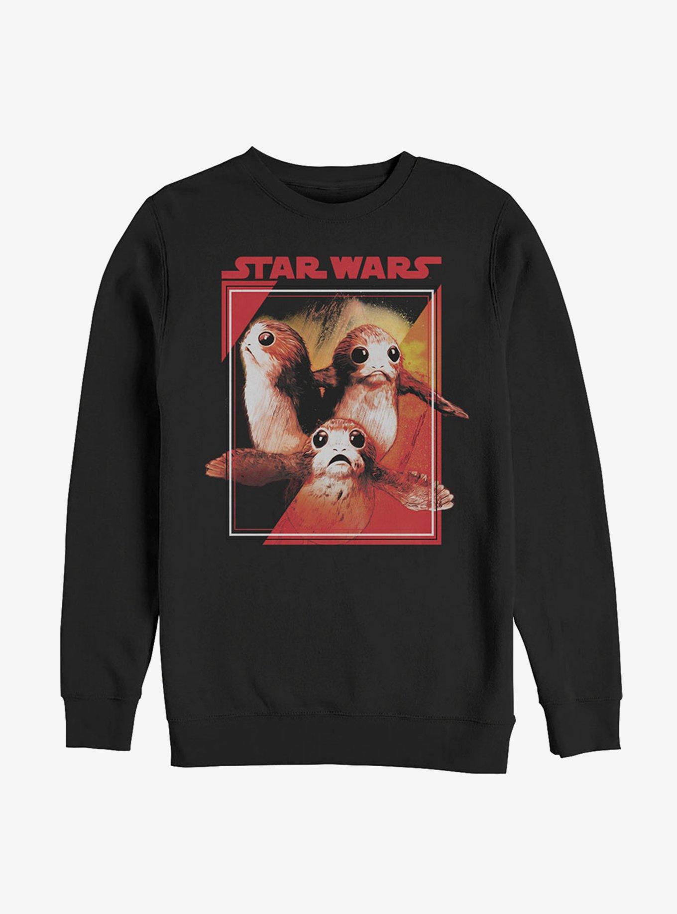 Star Wars Episode VIII The Last Jedi Porg Takeover Sweatshirt, BLACK, hi-res