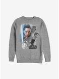 Star Wars Episode VIII The Last Jedi Real Heroes Sweatshirt, ATH HTR, hi-res