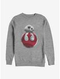 Star Wars Episode VIII The Last Jedi Rebel On BB-8 Sweatshirt, ATH HTR, hi-res