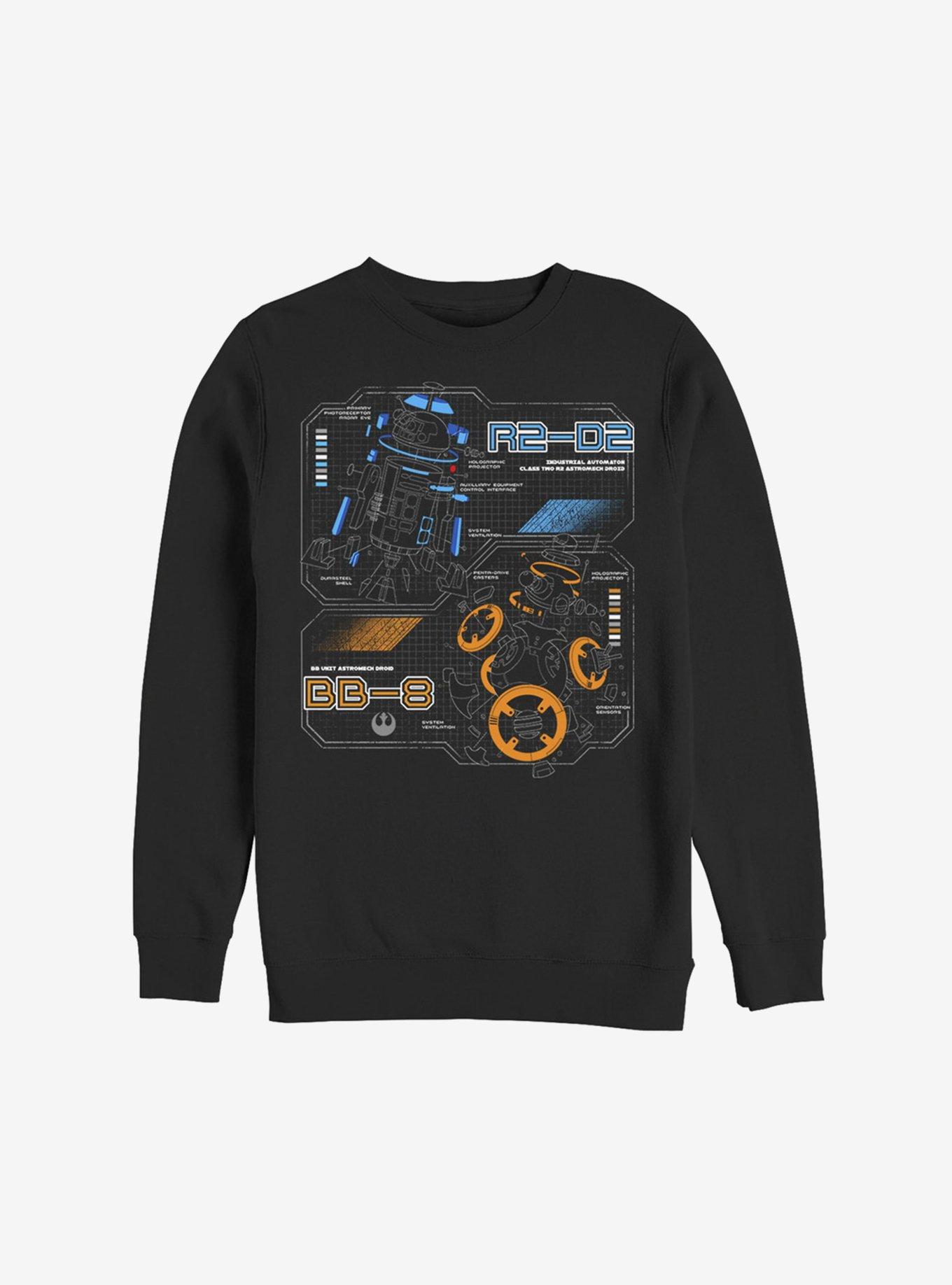 Star Wars Episode VIII The Last Jedi Split Personalities Sweatshirt, BLACK, hi-res