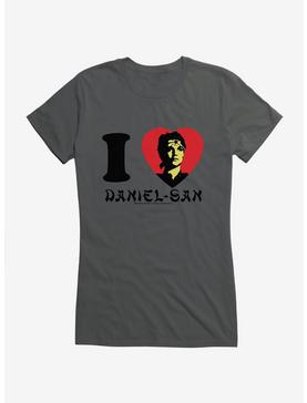 The Karate Kid I Heart Daniel-San Girls T-Shirt, CHARCOAL, hi-res
