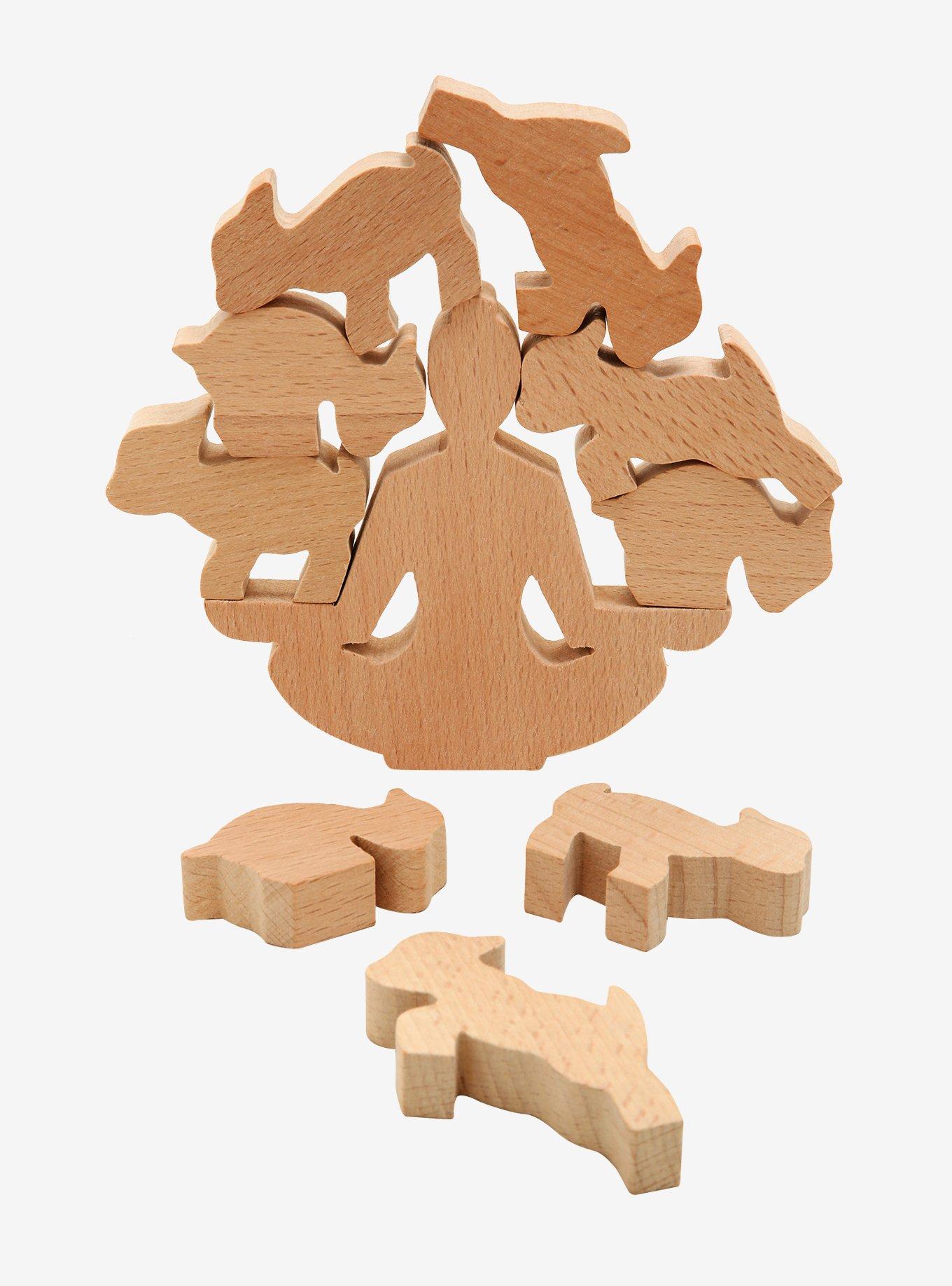 Goat Yoga Wooden Stacking Game | BoxLunch