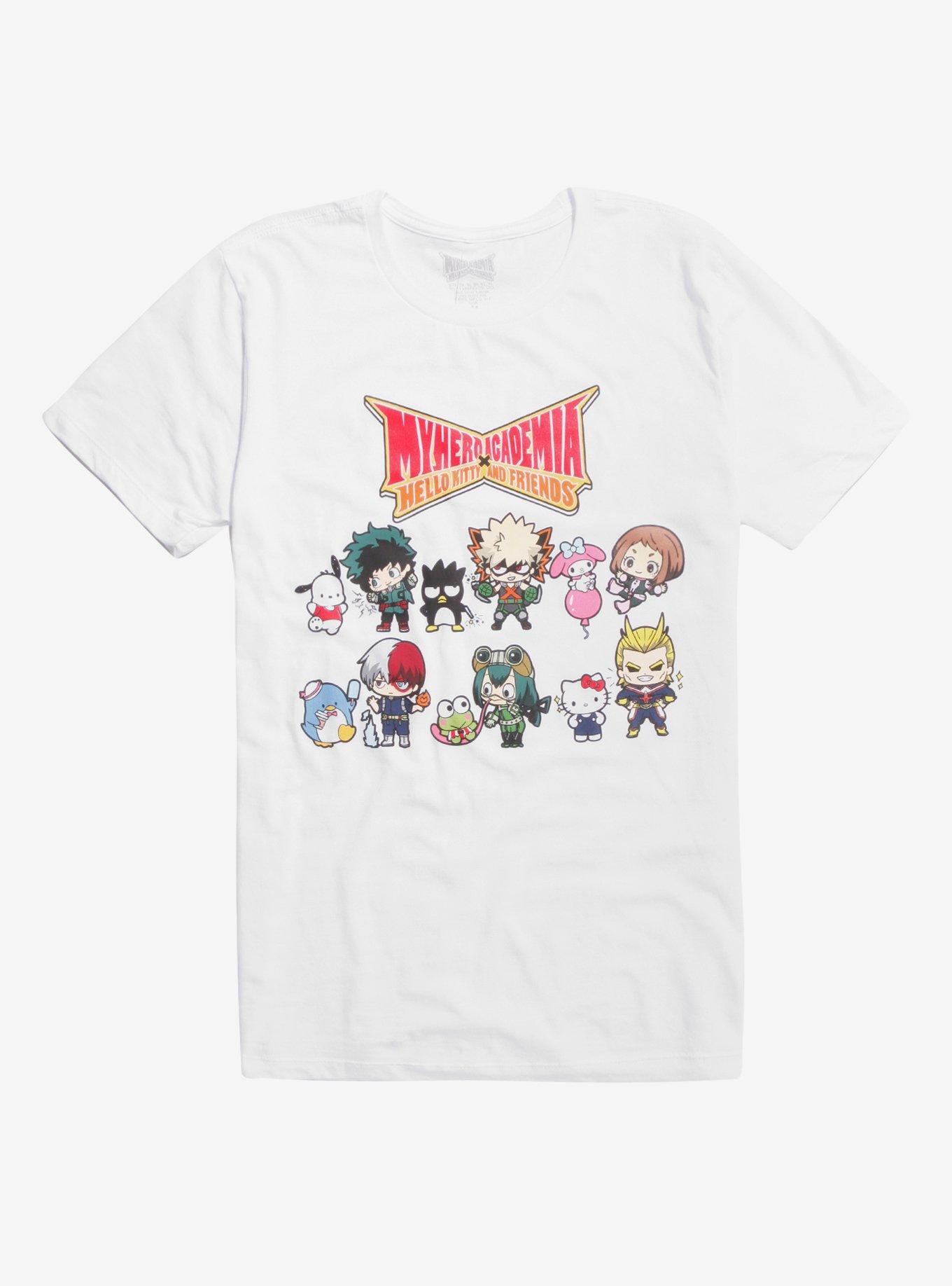 Hot Topic, Tops, My Hero Academia Hello Kitty Mash Up T Shirt