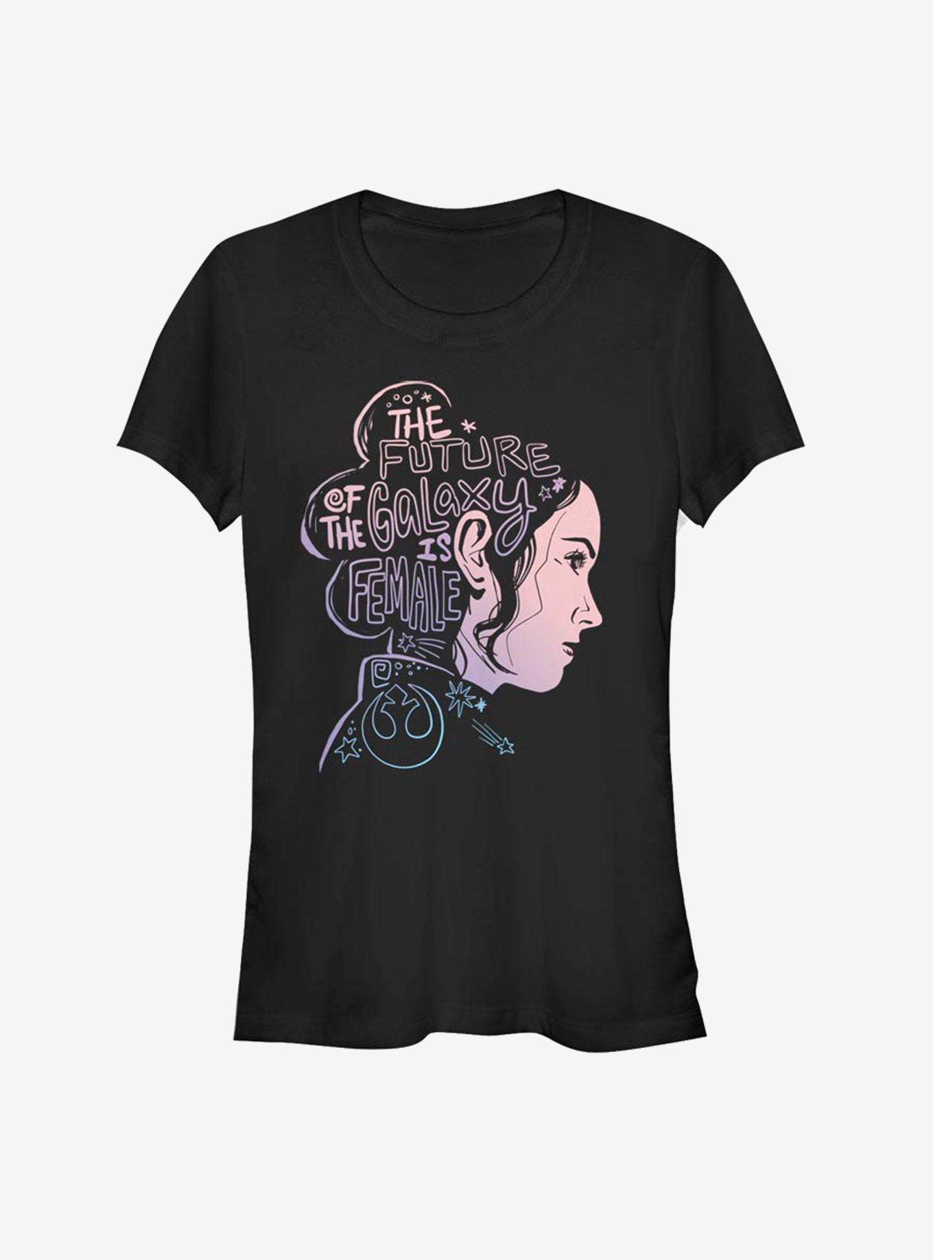 Star Wars: The Rise of Skywalker Female Future Silhouette Girls T-Shirt, BLACK, hi-res