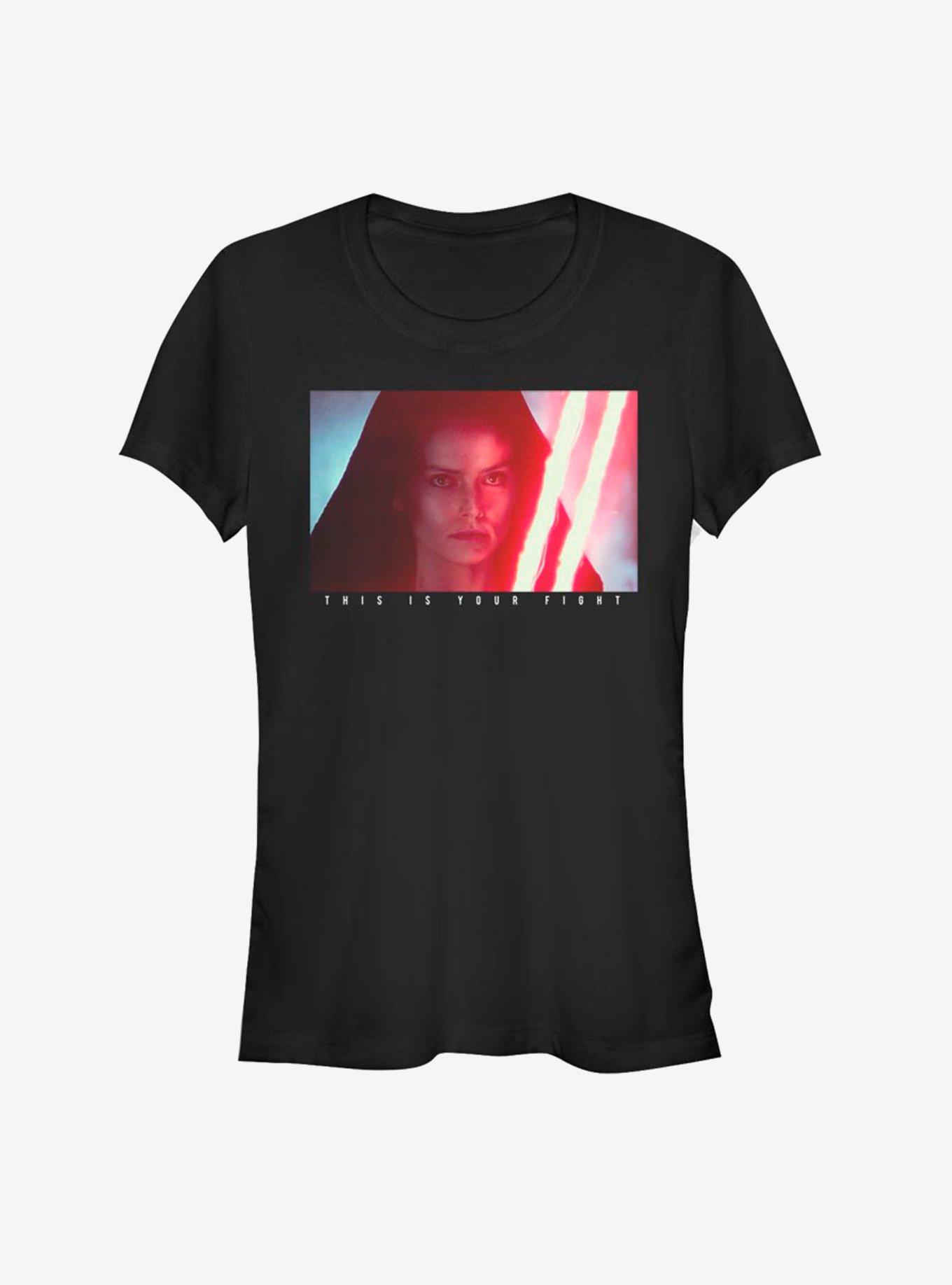 Star Wars: The Rise of Skywalker Your Fight Girls T-Shirt, BLACK, hi-res