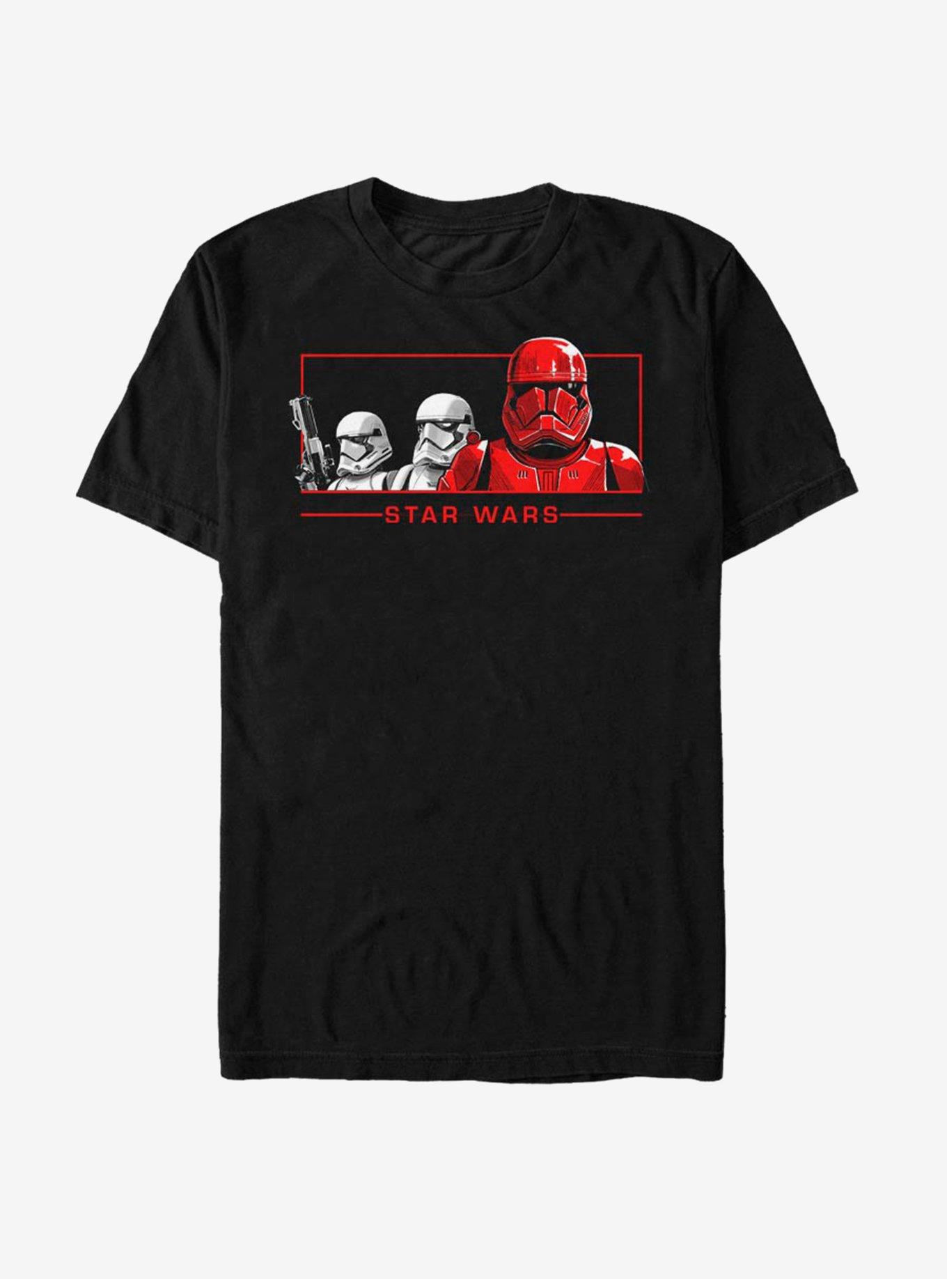 Star Wars: The Rise of Skywalker Red Trio T-Shirt, BLACK, hi-res