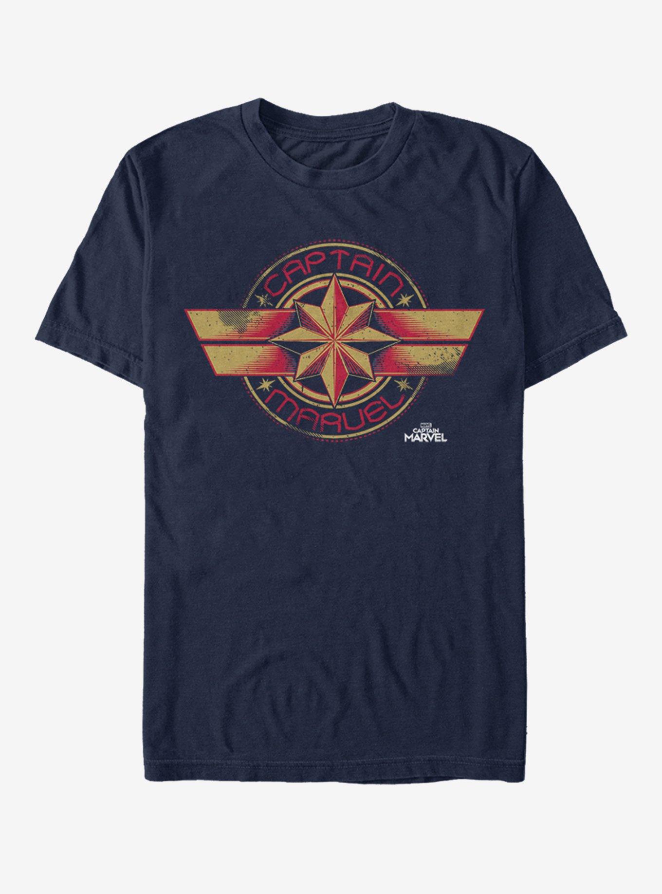 Marvel Captain Marvel Badge T-Shirt, , hi-res