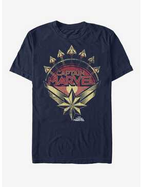 Marvel Captain Marvel Plane Model Logo T-Shirt, , hi-res