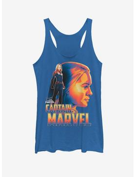 Marvel Captain Marvel Silhouette Womens Tank Top, , hi-res