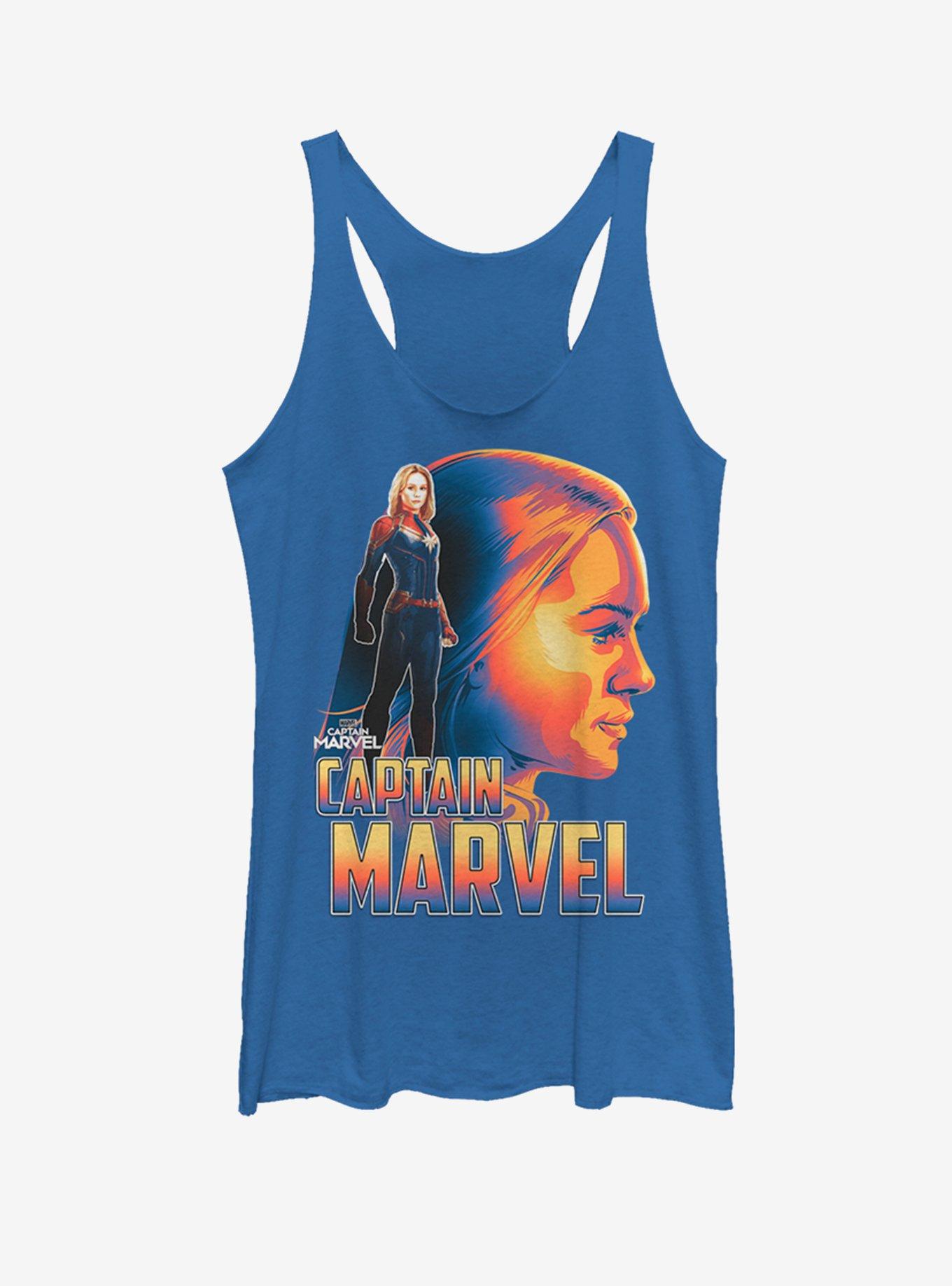 Marvel Captain Marvel Silhouette Womens Tank Top, , hi-res