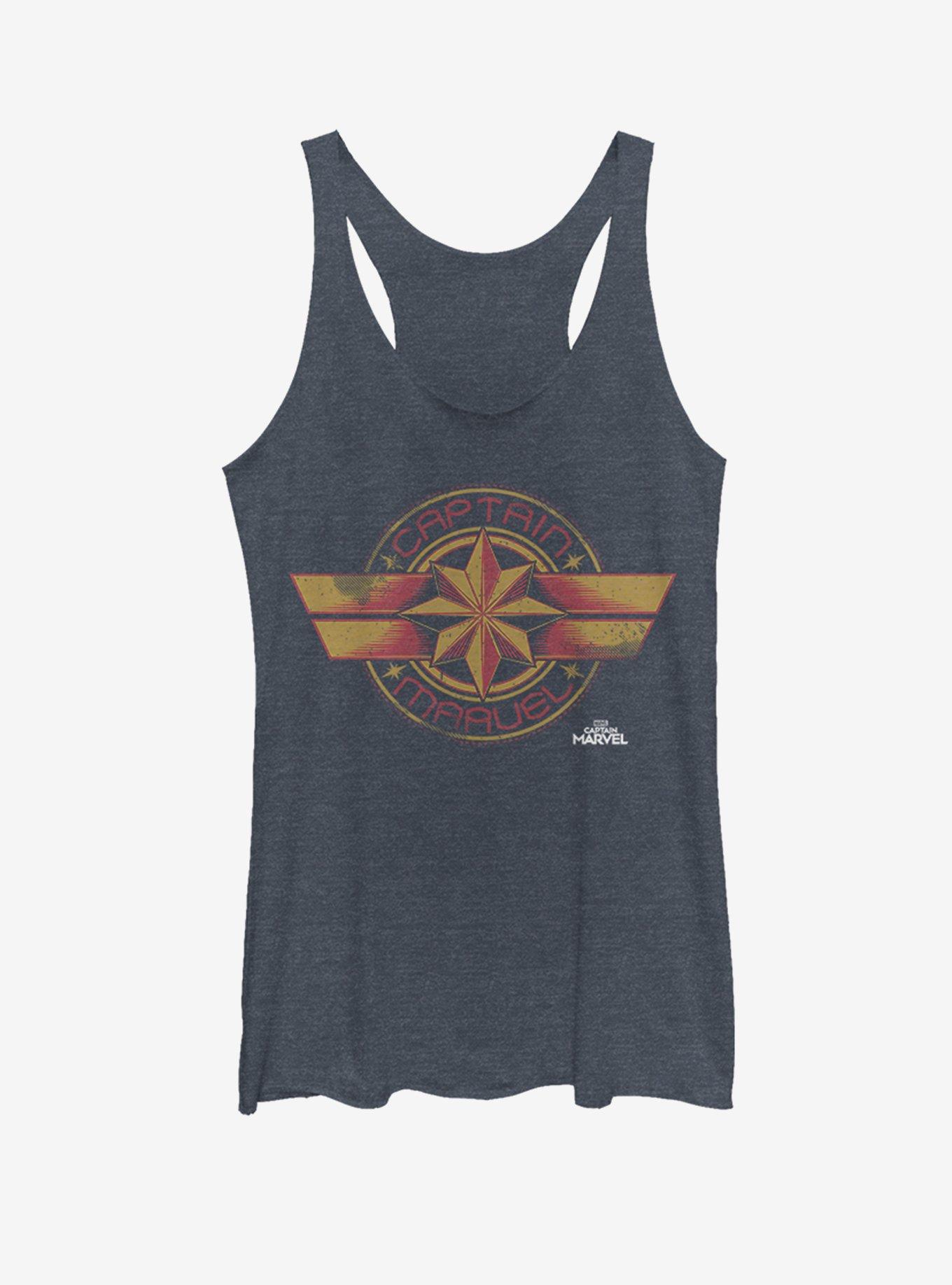 Marvel Captain Marvel Badge Womens Tank Top, , hi-res