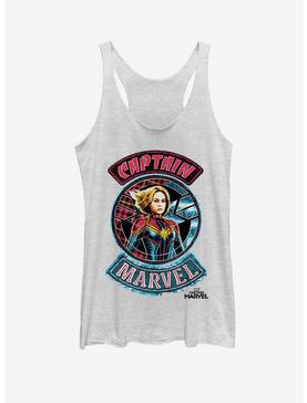 Marvel Captain Marvel Patches Womens Tank Top, , hi-res