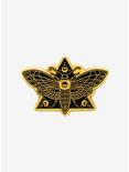 Gold Death Moth Enamel Pin, , hi-res
