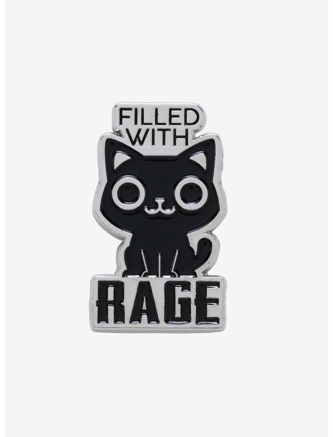 Rage Cat Enamel Pin, , hi-res