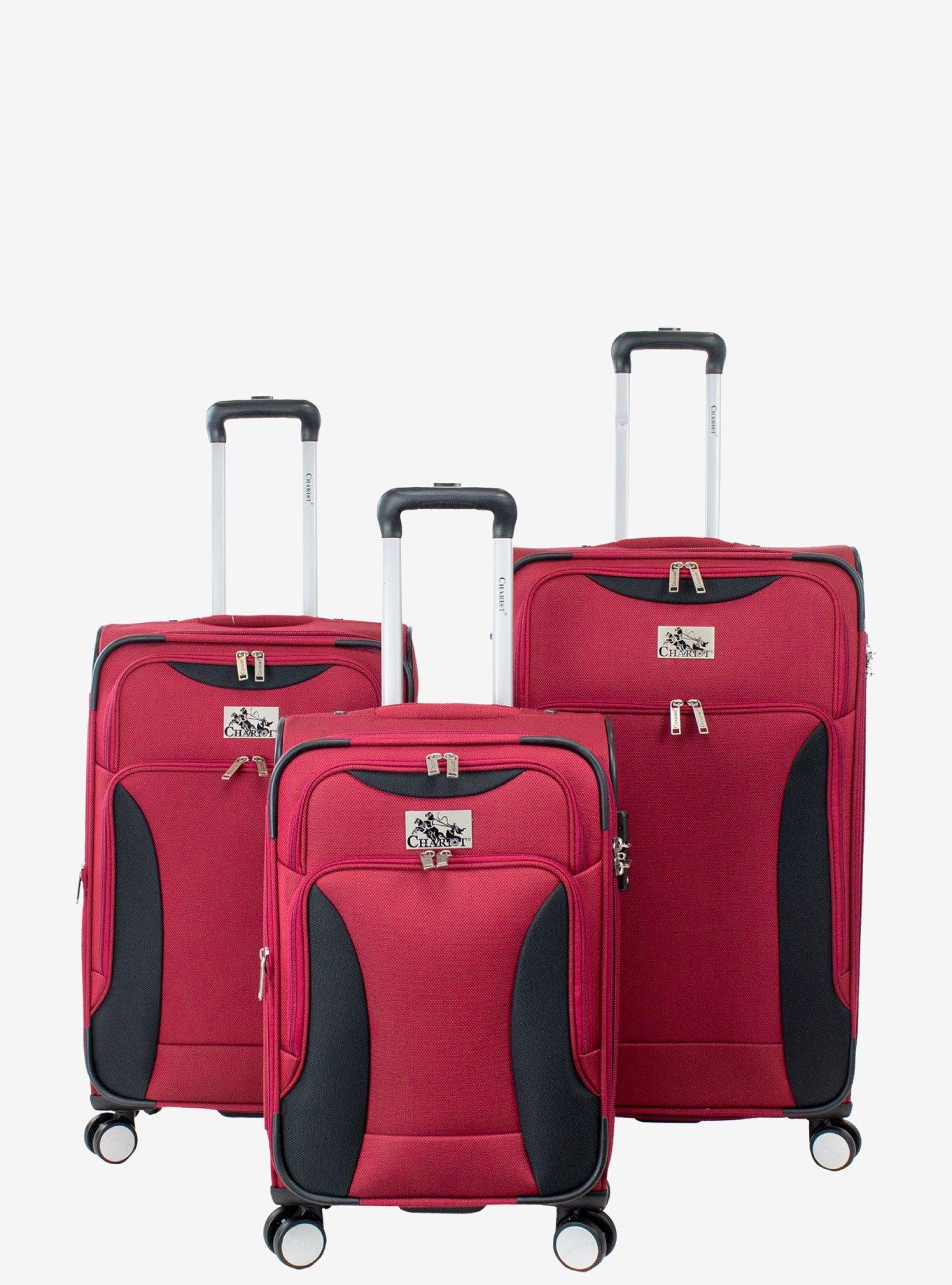 Madrid 3 Pc Red Luggage Set, , hi-res