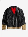 Her Universe Marvel Black Widow Faux Leather Girls Moto Jacket Plus Size, RED, hi-res