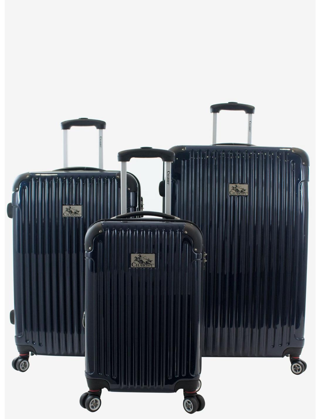 Paola Hard Sided 3 Pc Navy Luggage Set, , hi-res