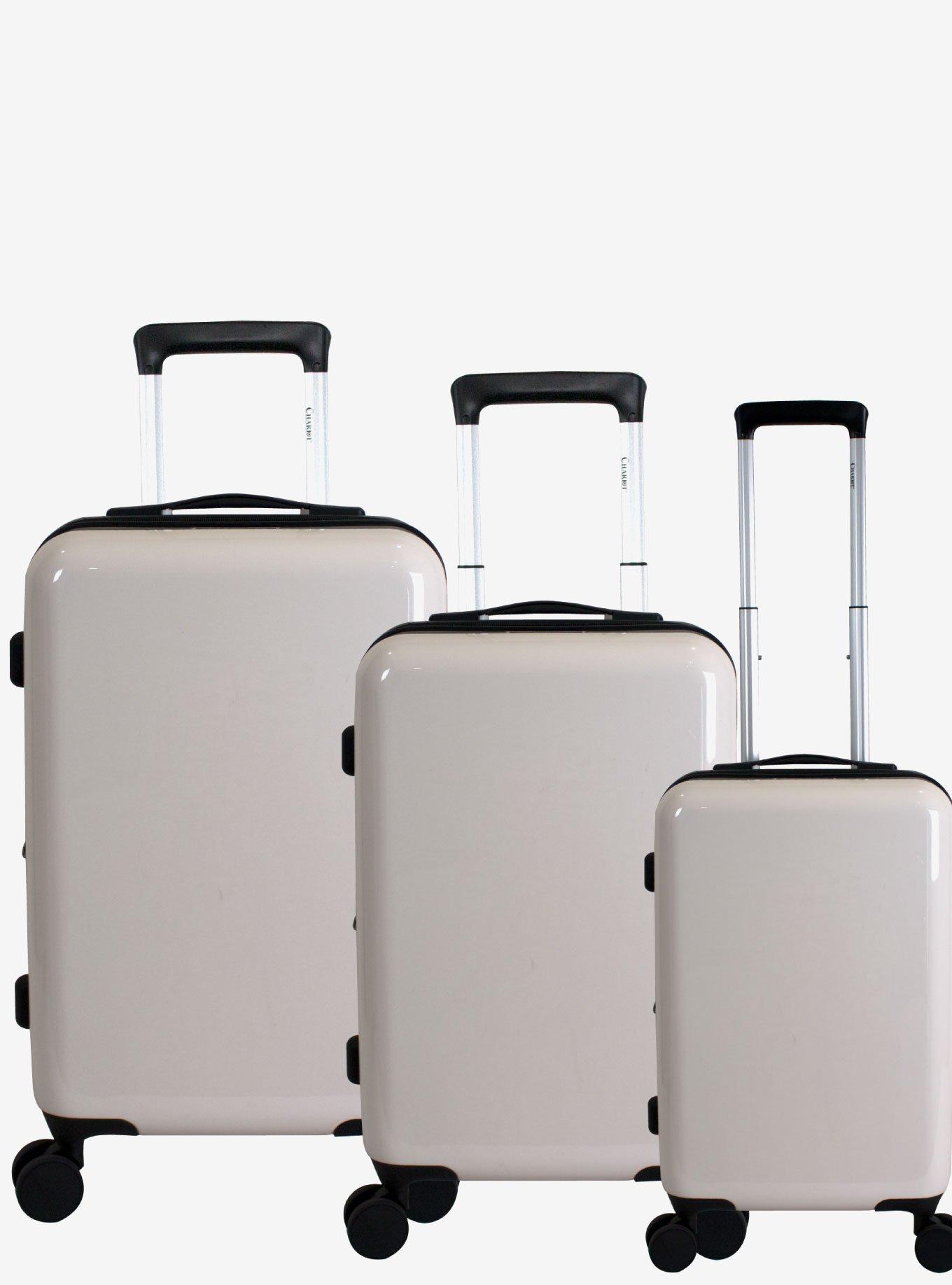 Blank Slate Hard Sided 3 Pc White Luggage Set, , hi-res