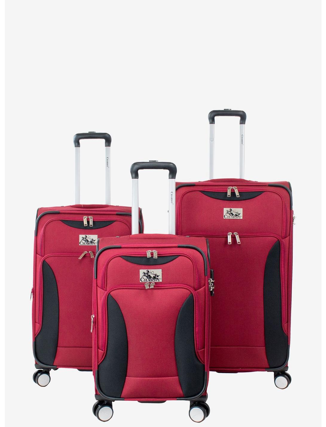 Madrid 3 Pc Red Luggage Set, , hi-res