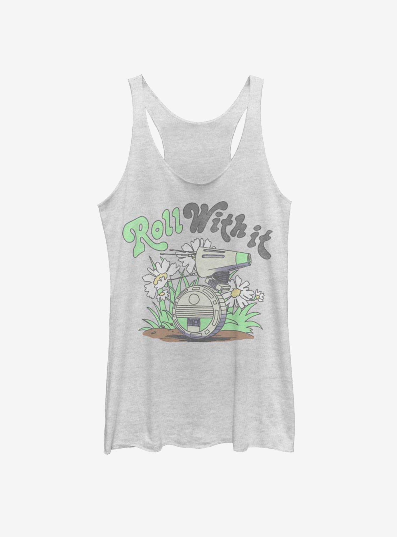 Star Wars: The Rise of Skywalker D-Over It Girls Tank, WHITE HTR, hi-res