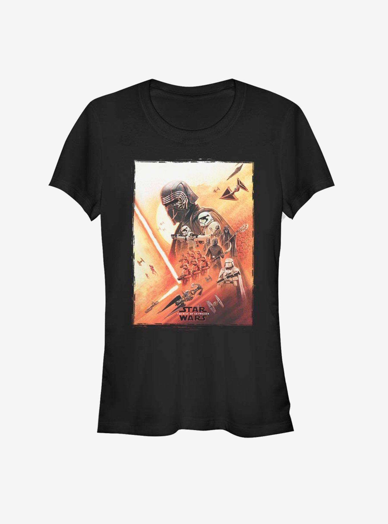 Star Wars: The Rise of Skywalker Kylo Poster Girls T-Shirt, BLACK, hi-res