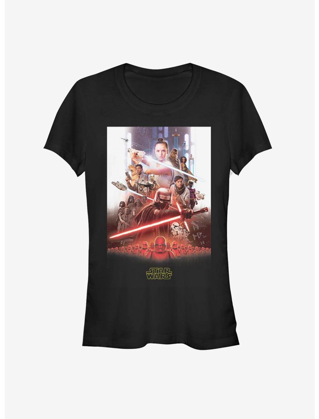 Star Wars: The Rise of Skywalker Last Poster Girls T-Shirt, BLACK, hi-res
