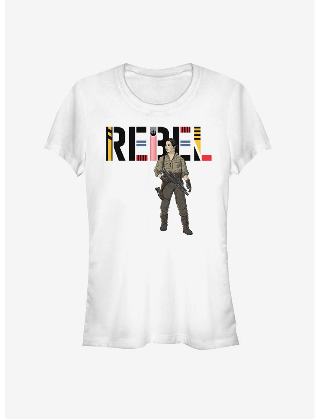 Star Wars: The Rise of Skywalker Rebel Rose Girls T-Shirt, WHITE, hi-res