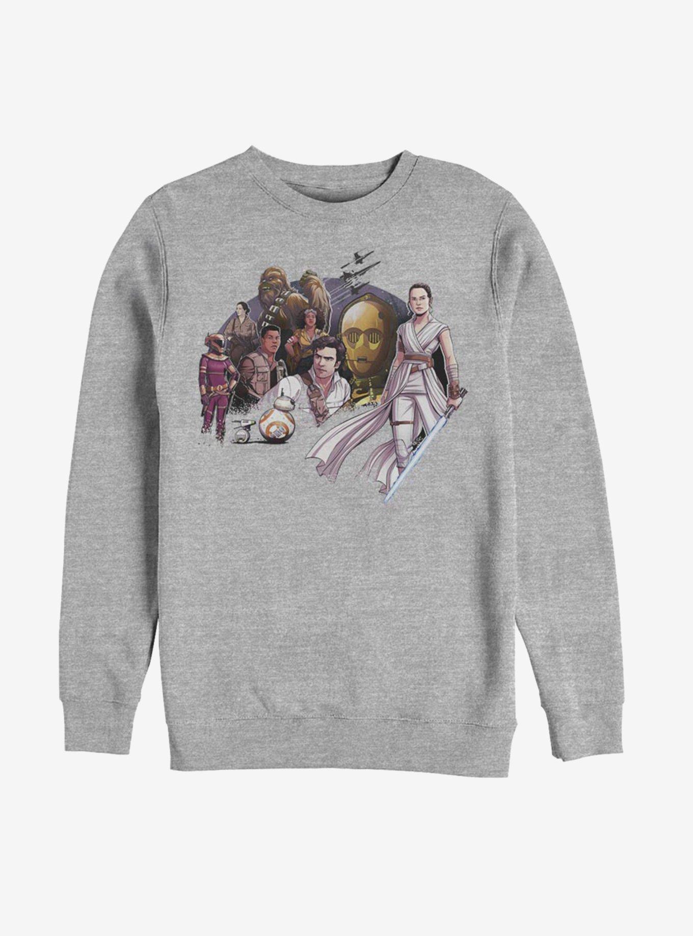 Star Wars: The Rise of Skywalker Trixie Grouped Sweatshirt, ATH HTR, hi-res