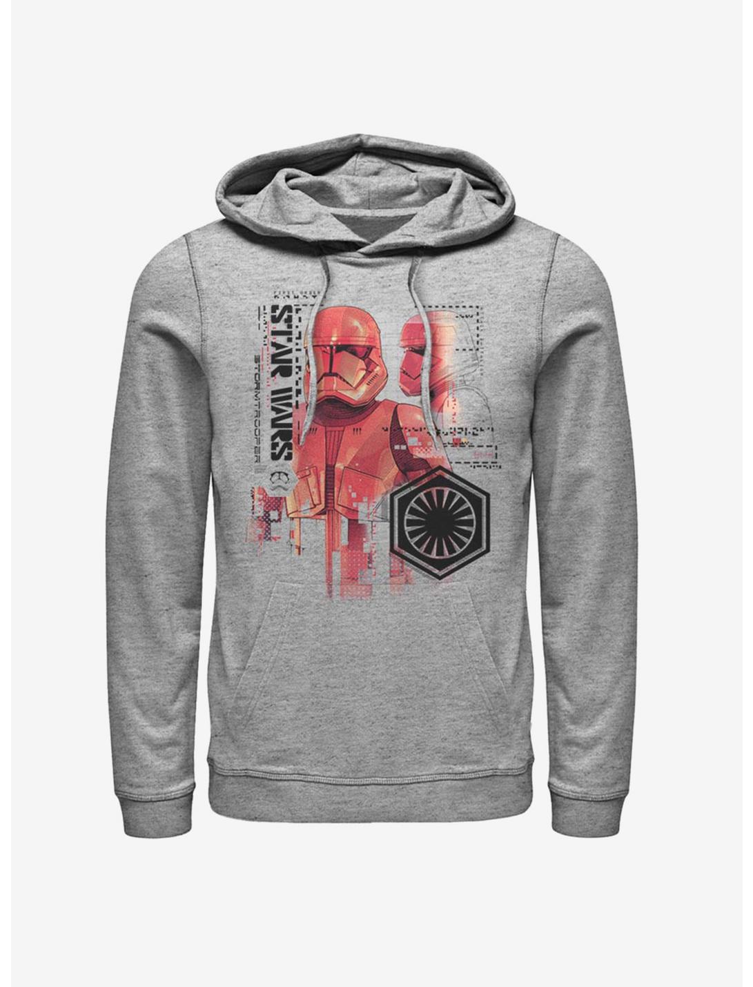 Star Wars: The Rise of Skywalker Red Trooper Schematic Hoodie, ATH HTR, hi-res