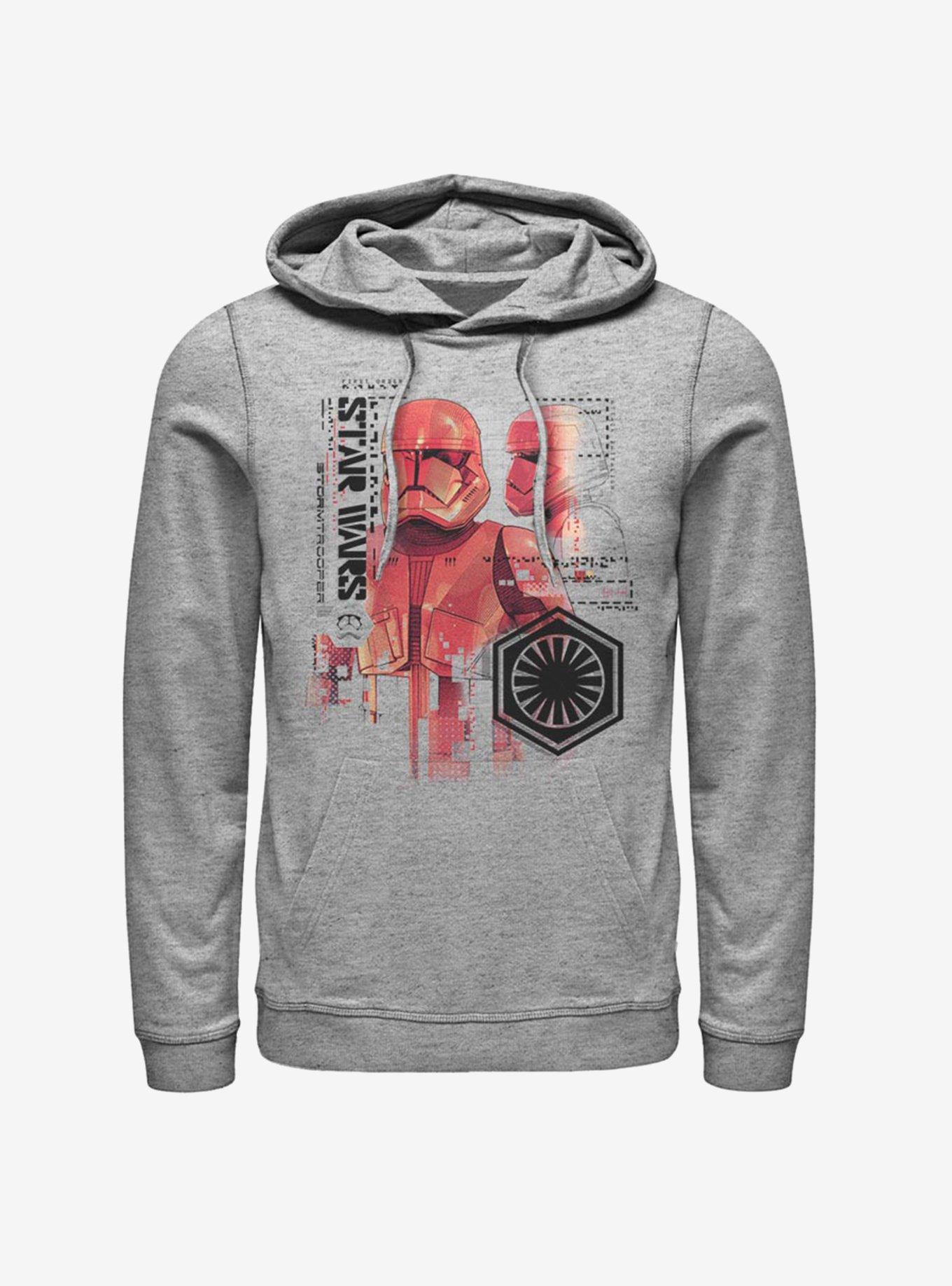Star Wars: The Rise of Skywalker Red Trooper Schematic Hoodie, ATH HTR, hi-res
