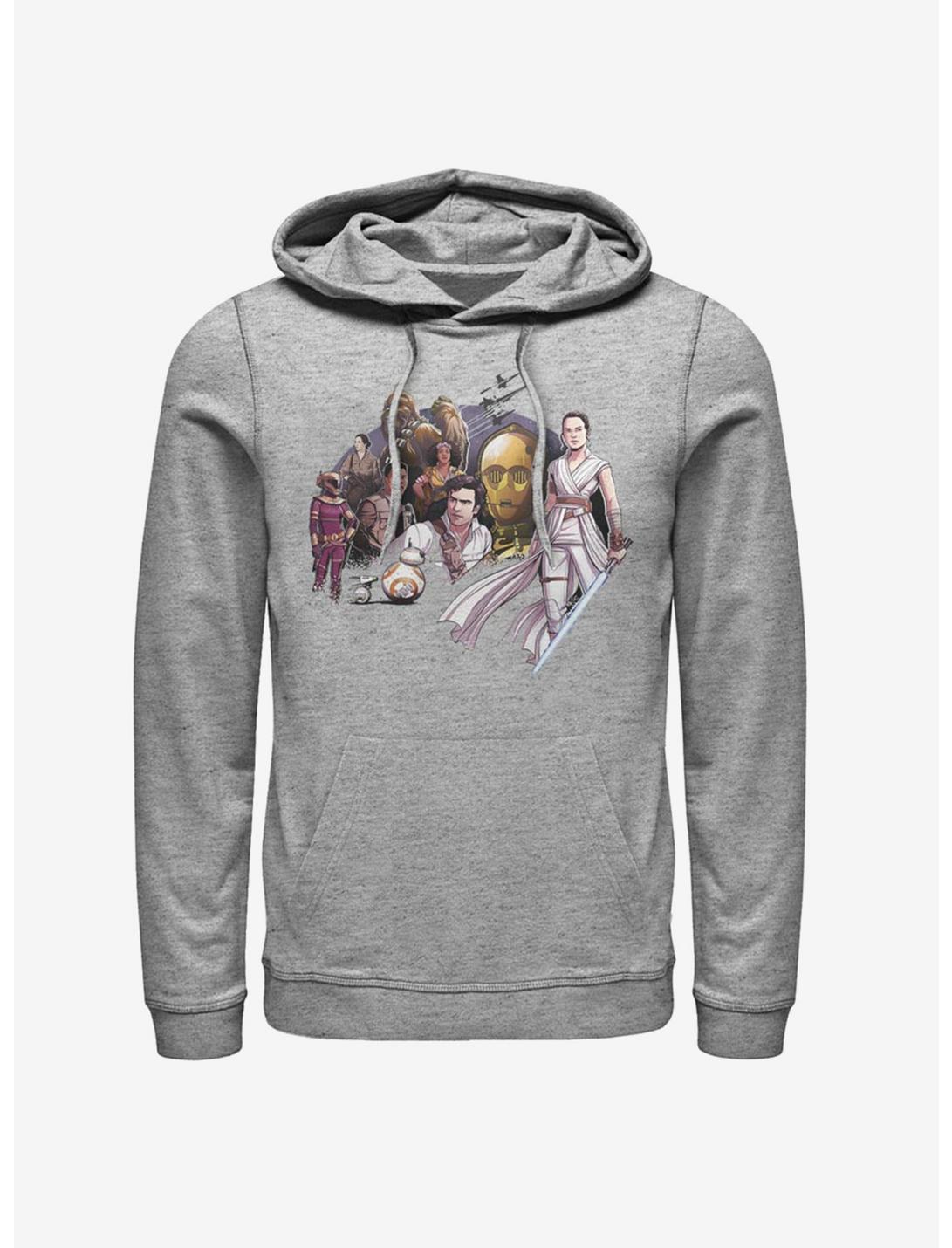 Star Wars: The Rise of Skywalker Trixie Grouped Hoodie, ATH HTR, hi-res