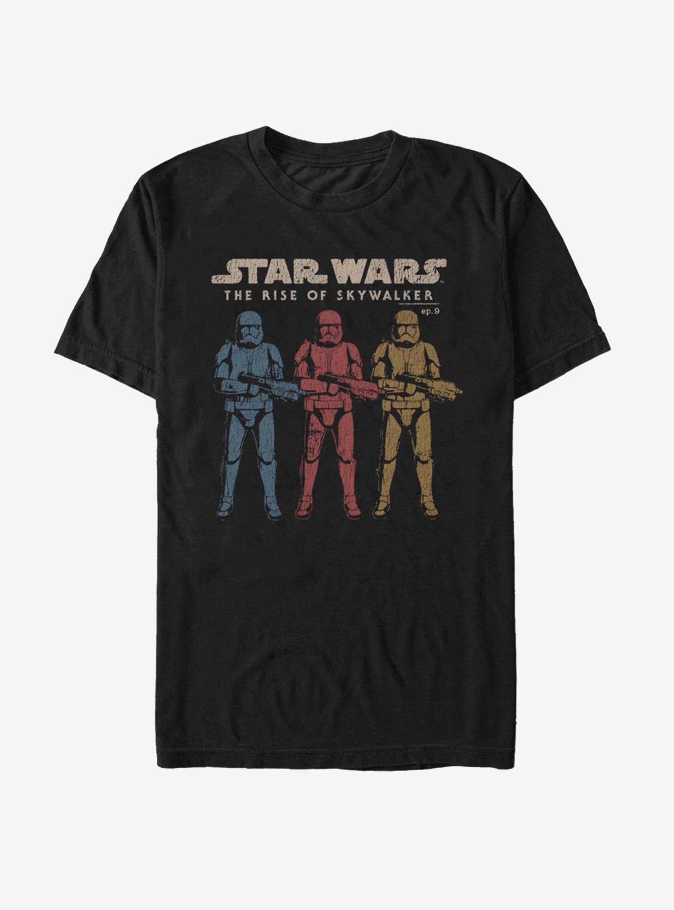 Star Wars: The Rise of Skywalker Color Guards T-Shirt, BLACK, hi-res