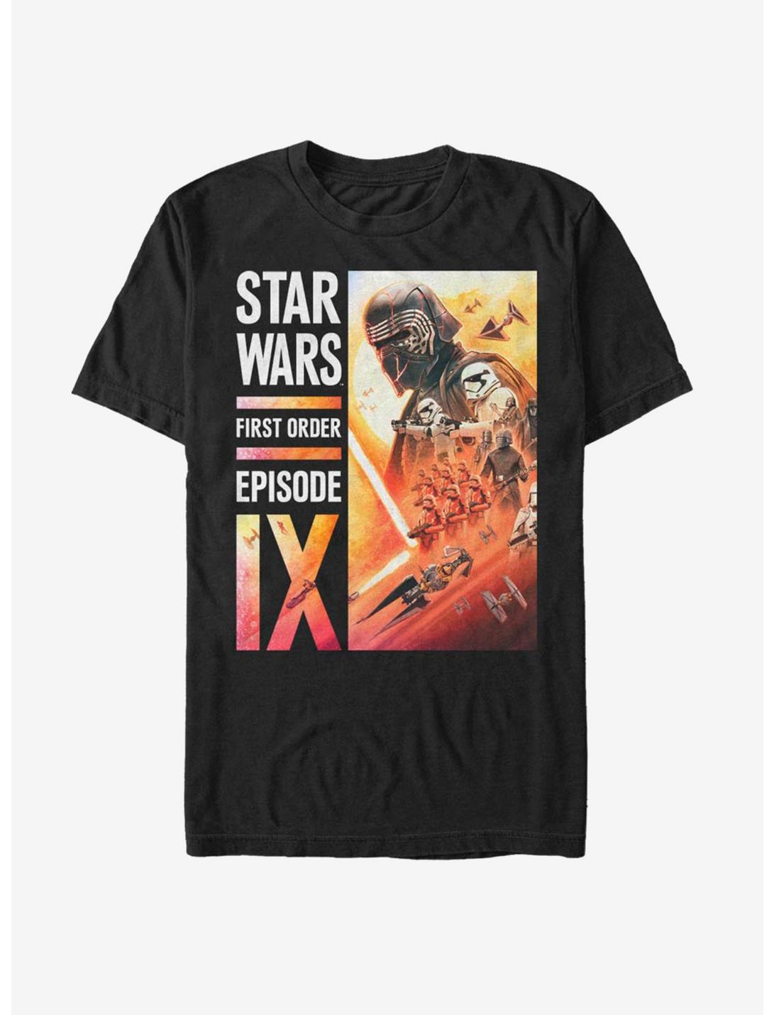 Star Wars: The Rise of Skywalker First Order Collage T-Shirt, BLACK, hi-res