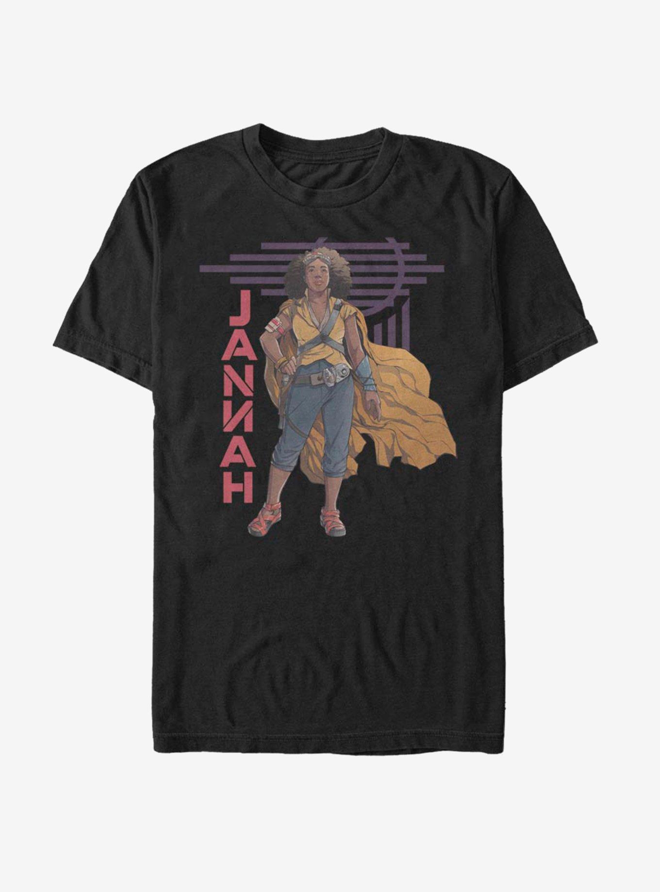 Star Wars: The Rise of Skywalker Jannah T-Shirt, BLACK, hi-res