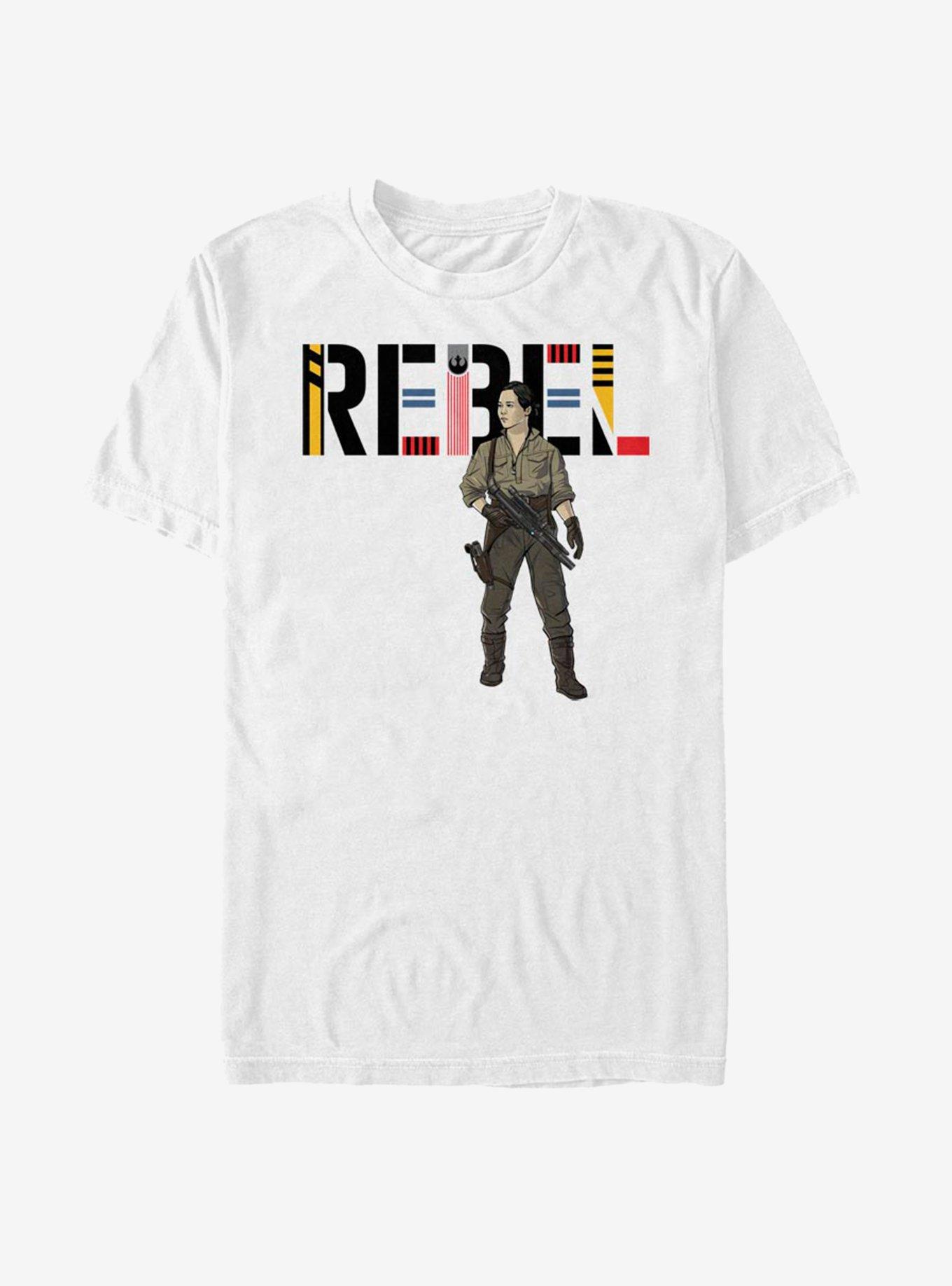 Star Wars: The Rise of Skywalker Rebel Rose T-Shirt, WHITE, hi-res