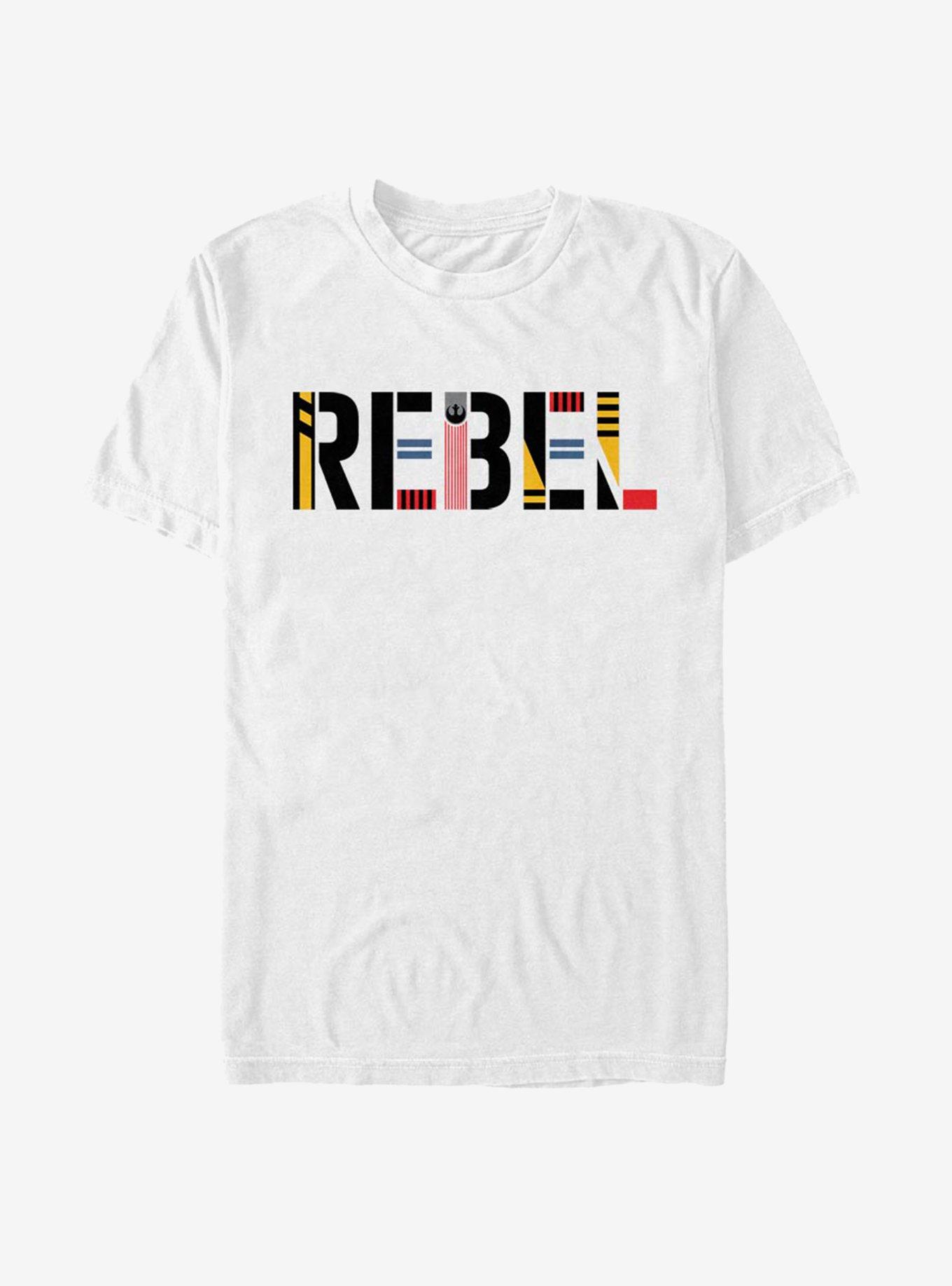 Star Wars: The Rise of Skywalker Rebel Simple T-Shirt, WHITE, hi-res