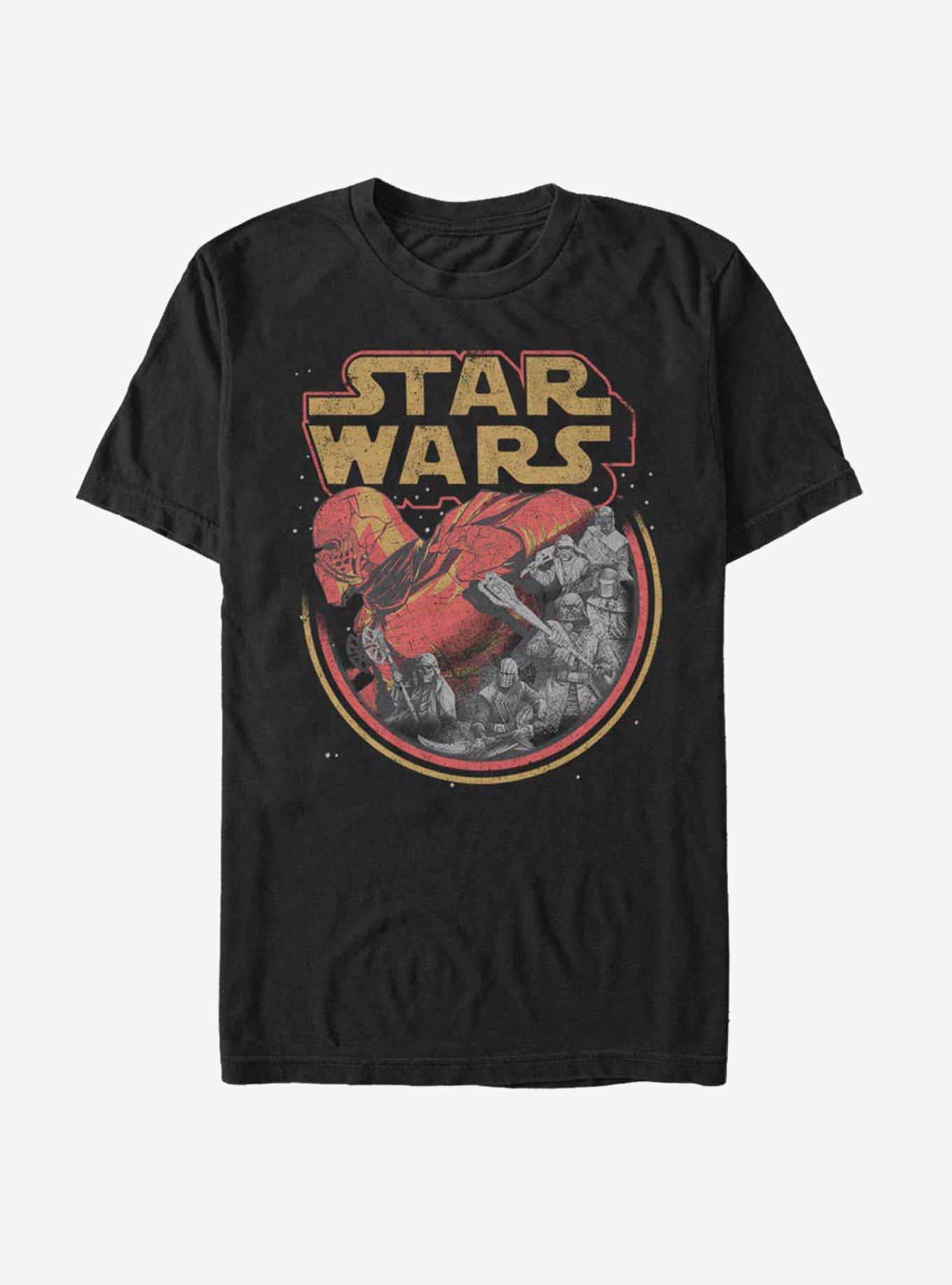 Star Wars: The Rise of Skywalker Retro Villians T-Shirt, BLACK, hi-res