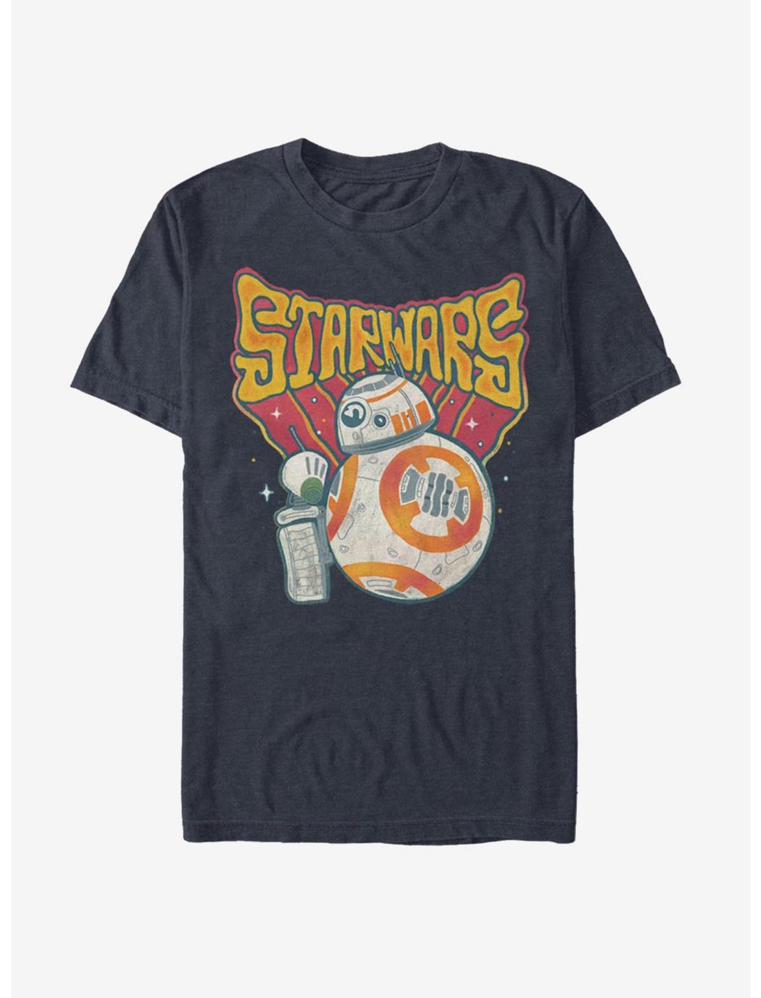 Star Wars: The Rise of Skywalker Groovy T-Shirt, NAVY HTR, hi-res
