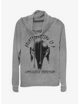 Star Wars The Mandalorian Complicated Profession Cowl Neck Long-Sleeve Girls Top, , hi-res