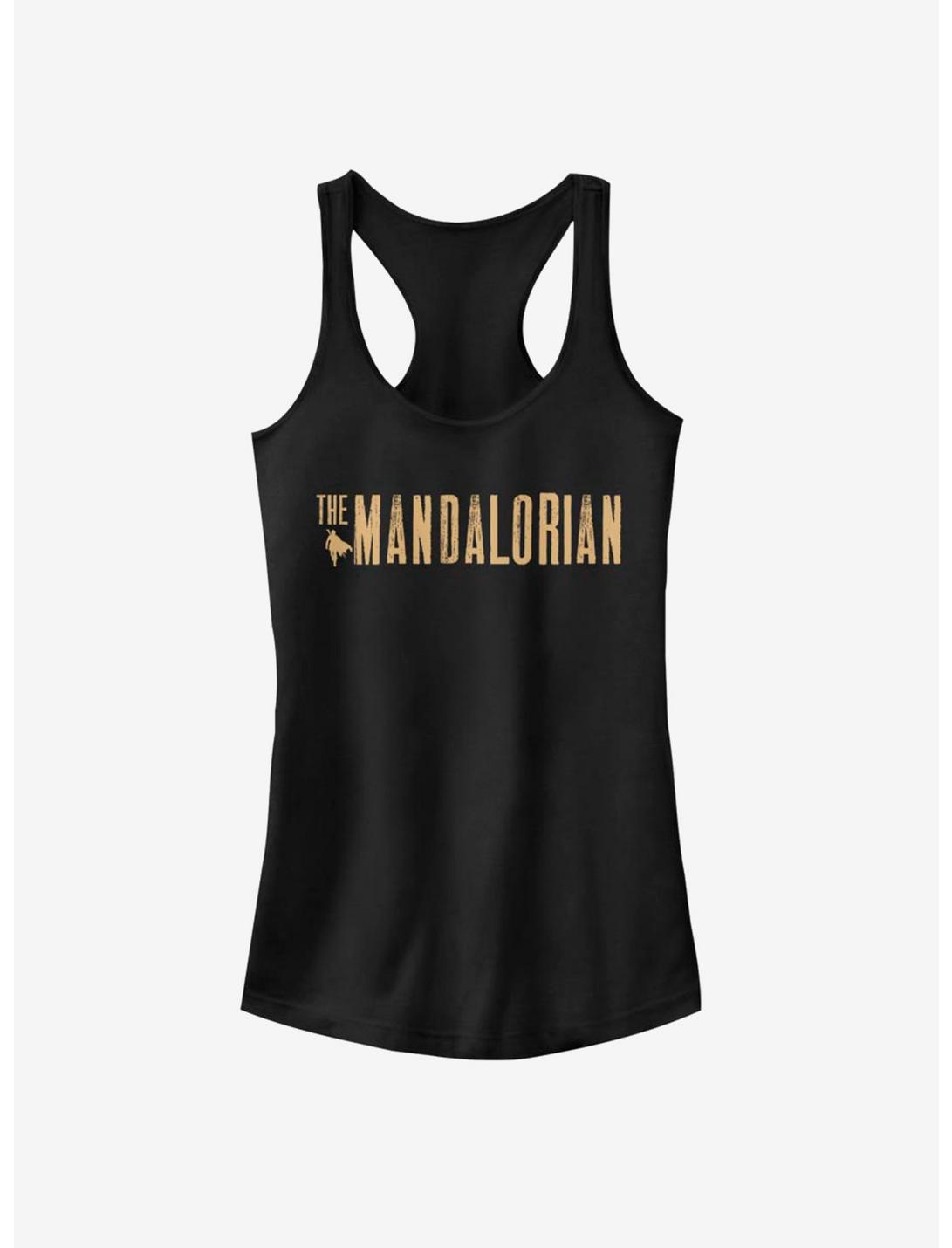 Star Wars The Mandalorian Mandalorian Simplistic Logo Girls Tank Top, BLACK, hi-res