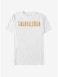 Star Wars The Mandalorian Mandalorian Simplistic Logo T-Shirt, WHITE, hi-res