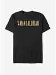 Star Wars The Mandalorian Mandalorian Simplistic Rusty Logo T-Shirt, BLACK, hi-res