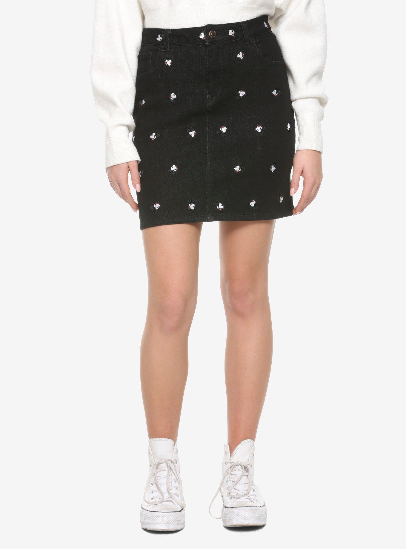 Cakeworthy Disney Mickey Mouse Heads Denim Skirt | BoxLunch